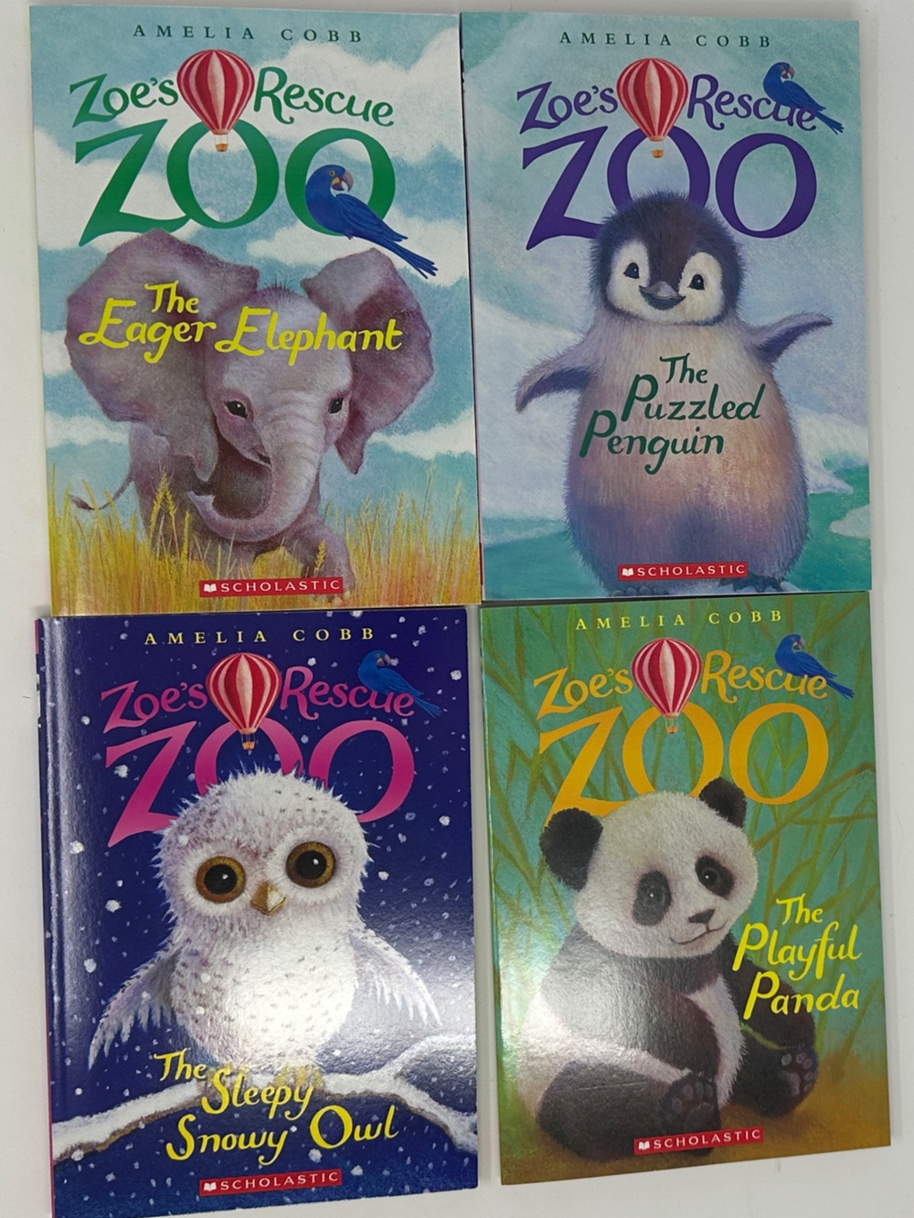Children's Books Zoe’s Rescue Zoo (4 books) by Amelia Cobb - kids animal books